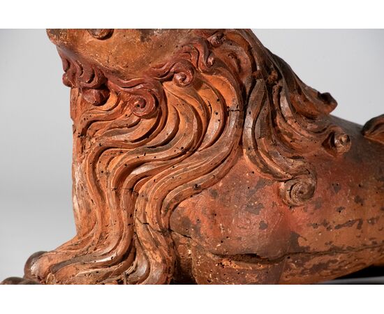 Italy (16th Century), Lion, carved wood with traces of color     
