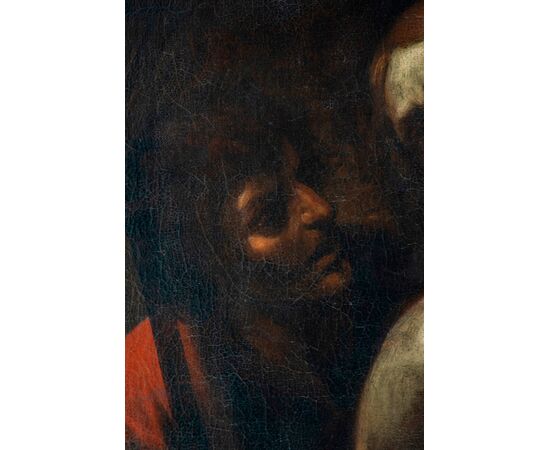 Giuseppe Vermiglio (Alessandria, 1585 - 1635), Capture of Christ, oil on canvas     