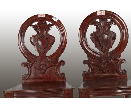 Pair of entrance chairs     