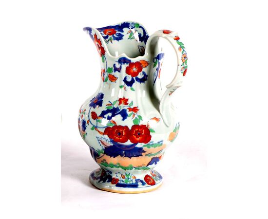Brocca e catino in porcellana inglese del 1800 cineserie