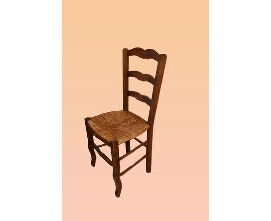 Gruppo di 4 sedie provenzali francesi di fine 1800