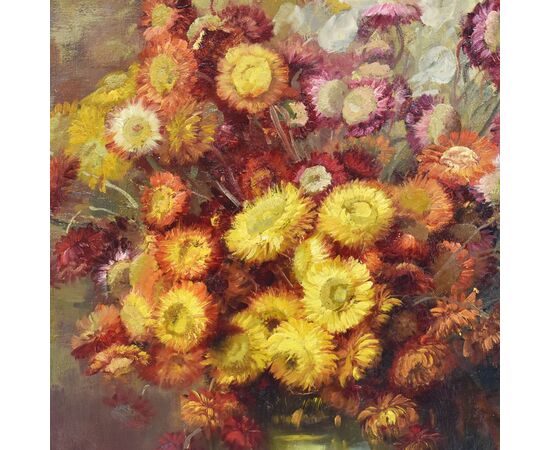 ANCIENT PAINTINGS WITH FLOWERS, EIGHTEENTH CENTURY, OIL ON CANVAS, SIGNED J. STAPPERS. (QF155)     