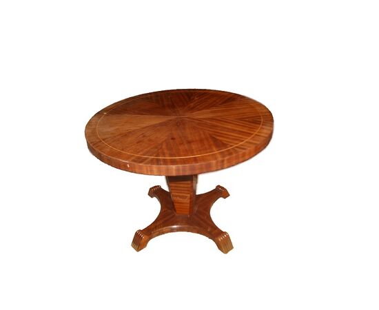 Tavolino Up and Down Svedese in legno di mogano di inizio 1900