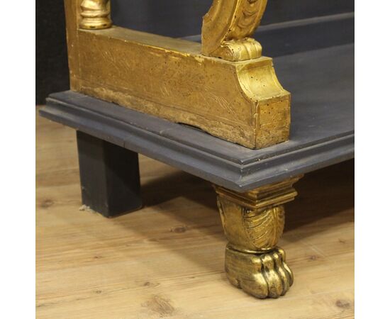 French gilded and painted étagère from 20th century