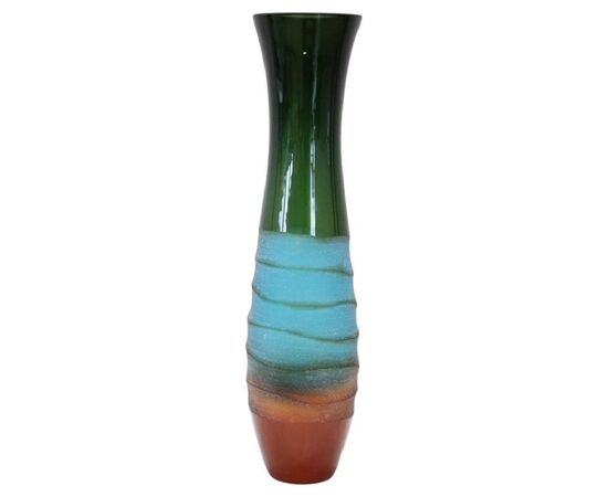 Vaso artistico in vetro multicolore di Villeroy & Boch, anni ’90 