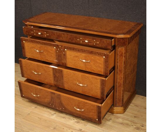 Italian chest of drawers in wood from 20th century