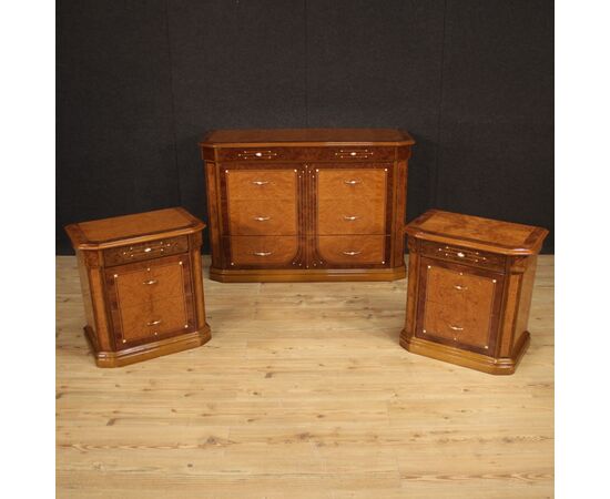 Italian chest of drawers in wood from 20th century