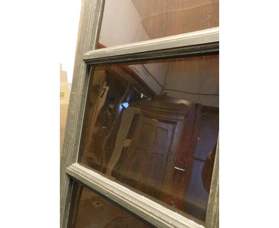 ptl614 - porta con vetri, epoca '800, mis. cm L 99 x H 208