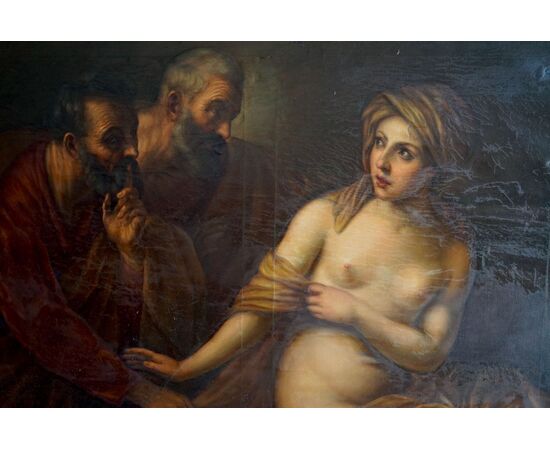 Dipinto raffigurante l'iconografia biblica di "Susanna e i vecchioni"