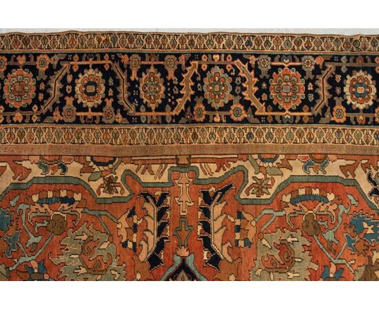Grande tappeto antico Heriz SERAPI - (.853)