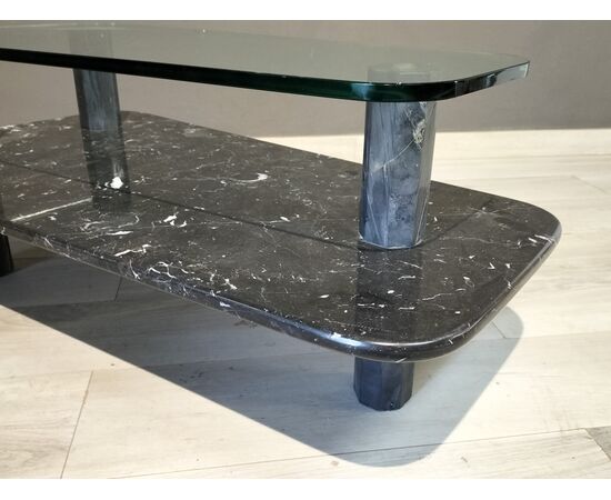 Tavolino in marmo Portoro