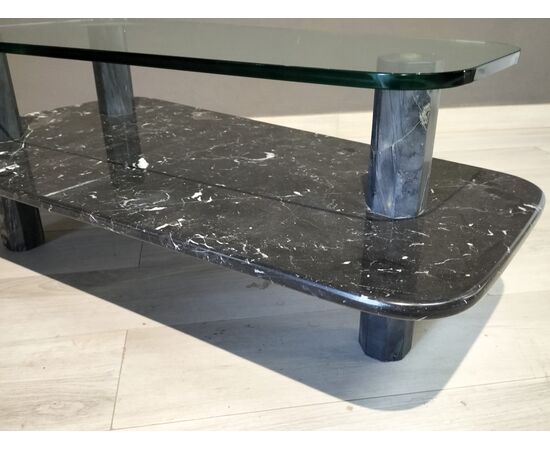 Tavolino in marmo Portoro
