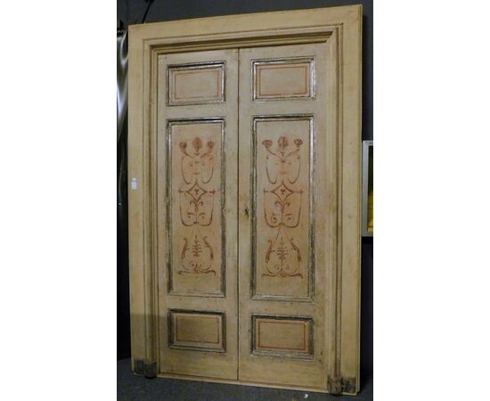  ptl385 - porta laccata, misura con telaio cm L 160 x H 248  