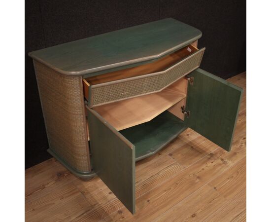 Italian design sideboard in exotic wood from the 80s