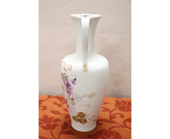Beautiful hand painted artistic ceramic vase circa 1980     