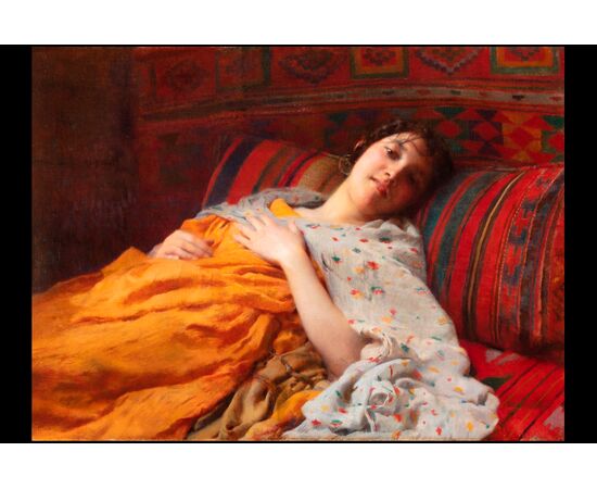 Dipinto orientalista di Paul Leroy (1860-1942)