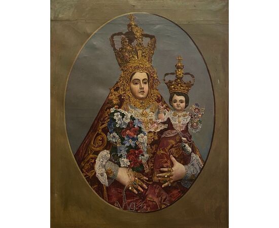 Scuola andalusa (inizio del XX secolo) - La Vergine del Rocío