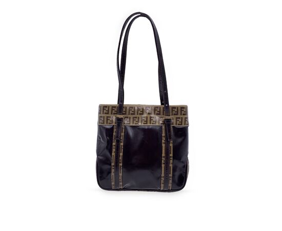 FENDI Borsa Shopper in Tela Col. Marrone - S