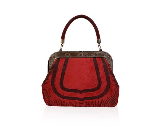 Roberta Di Camerino Borsa a Mano Vintage in Velluto Col. Handbag M ...