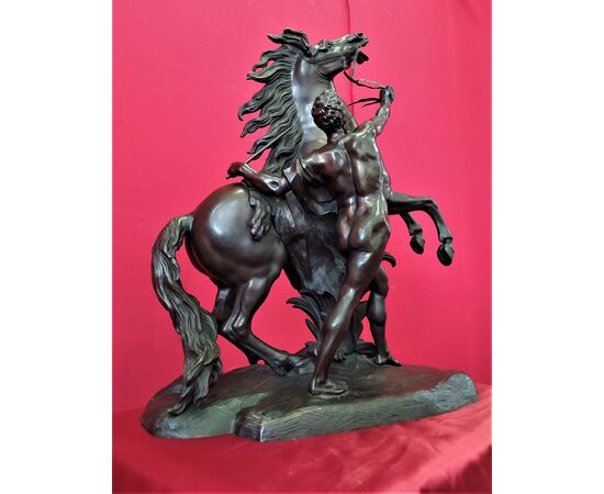 Bronze horse signed Coustou