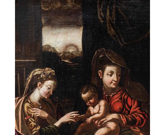 17th century, mystical marriage of Saint Catherine     