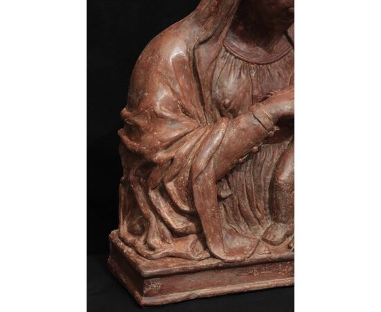 Scultura in terracotta, Madonna con Bambino, Firenze, '500