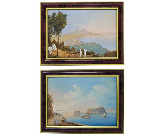 XIX secolo, Veduta del Golfo di Napoli e dell’isola di Ischia  