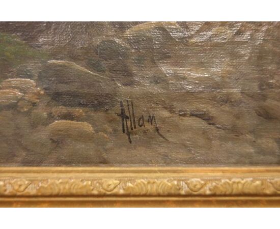 Coppia di oli su tela firmati William Allan pittore inglese del 1800