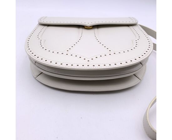 YVES SAINT LAURENT Borsa a Tracolla Vintage in Pelle Col. Bianco M