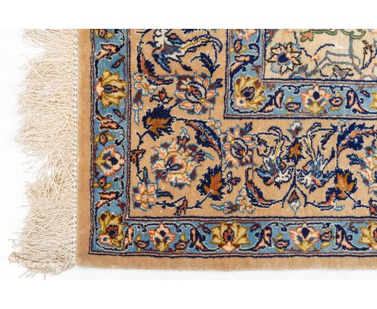 ISFAHAN Iranian carpet with silk warp     