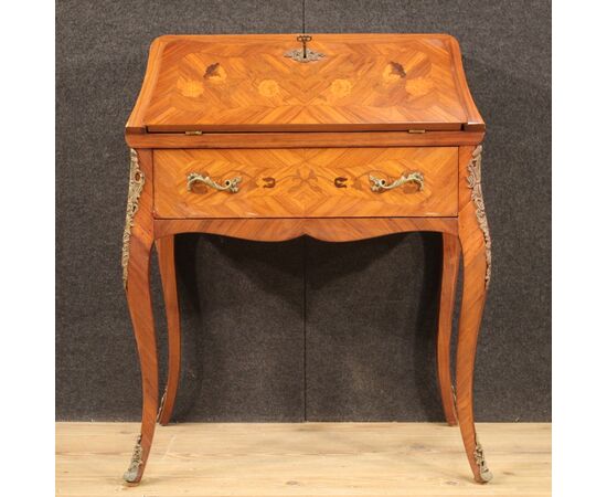 French bureau in wood from 20th century