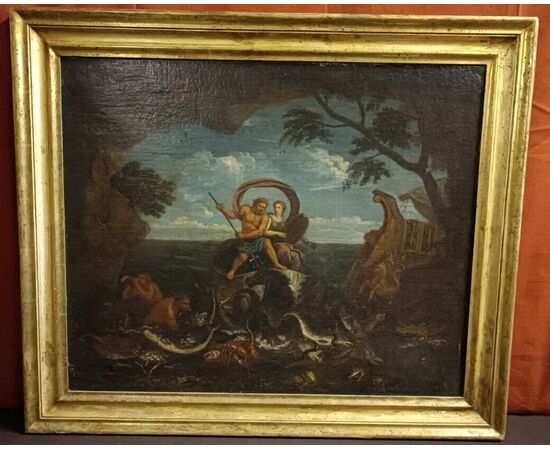 dipinto antico "Trionfo di Nettuno e Anfitrite"