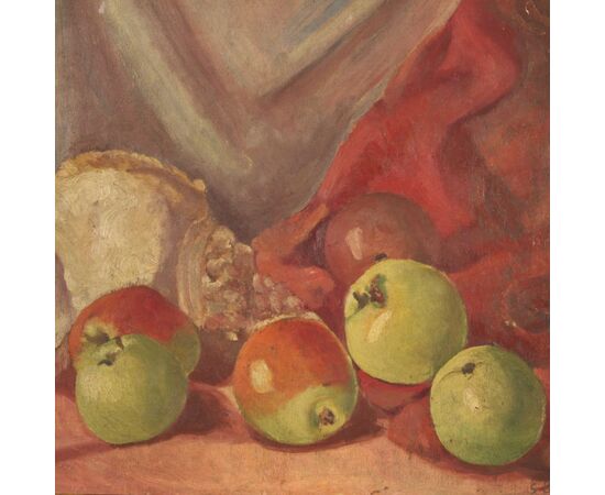 Italian signed still life painting dated 1930