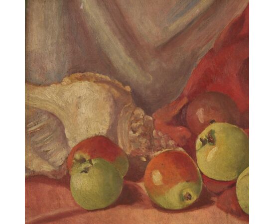 Italian signed still life painting dated 1930
