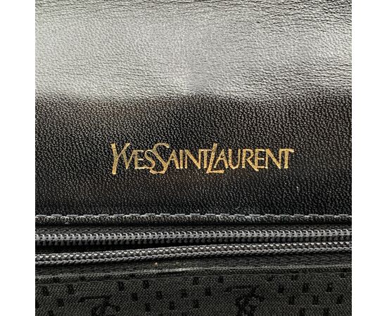 YVES SAINT LAURENT Pochette Vintage in Pelle Lucida Col. Nero S