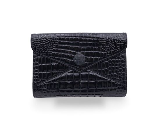 YVES SAINT LAURENT Pochette Vintage in Pelle Lucida Col. Nero S