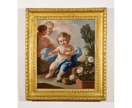 Pietro Bardellino (Napoli, 1732 – Napoli, 1806), Sacro Cuore di Gesù Bambino, olio su tela