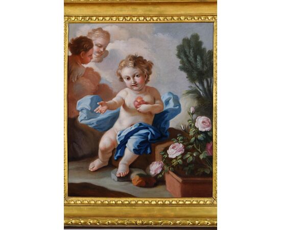 Pietro Bardellino (Napoli, 1732 – Napoli, 1806), Sacro Cuore di Gesù Bambino, olio su tela