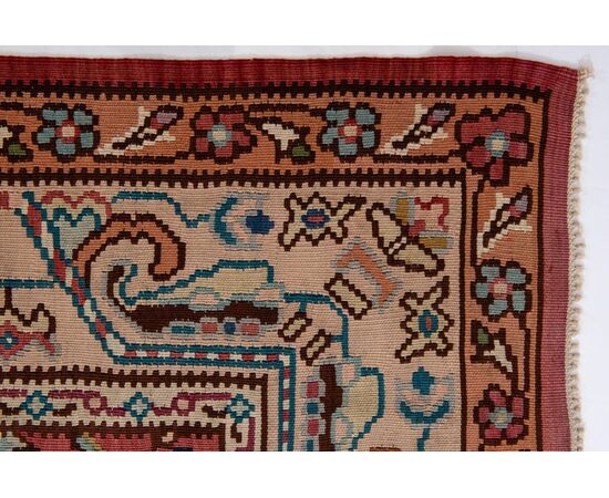 Grande tappeto kilim Turco GOCMEN - n.687