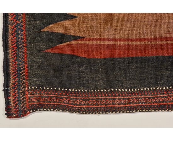 Unusual AFSHAR &quot;tablecloth&quot; square rug     
