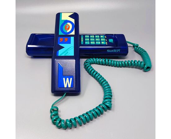 1980s Gorgeous Swatch Twin Phone "Gutemberg". Memphis Style