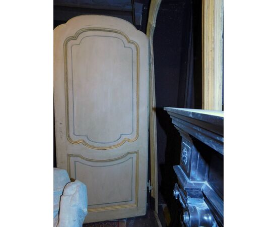PTL468 - Porta in legno laccato, epoca '700, misura con telaio L 130 x H 260, luce cm L 105 x H 247