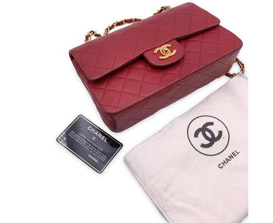 CHANEL Borsa a Tracolla Vintage in Pelle Col. Rosso Timeless/Classique S
