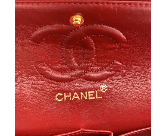 CHANEL Borsa a Tracolla Vintage in Pelle Col. Rosso Timeless/Classique S