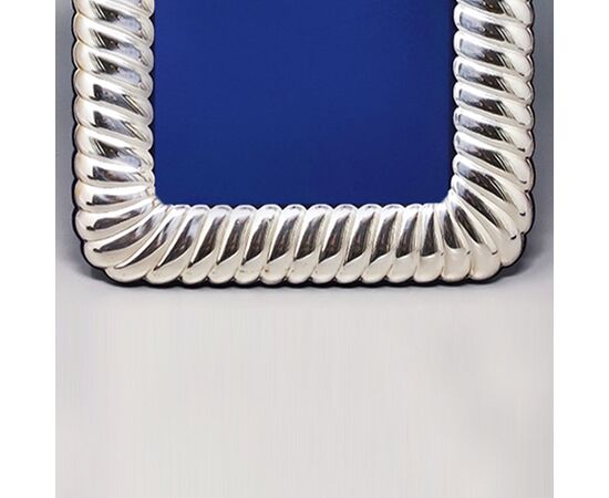 1970s Gorgeous Silver Plated Photo Frame By IB. Made in Italy