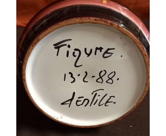 vaso firmato Gentile in ceramica