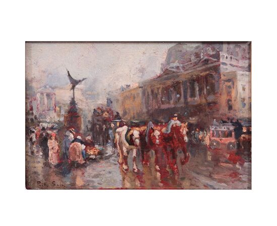 Paolo Sala (Milan 1859-1924) –Piccadilly Circus     