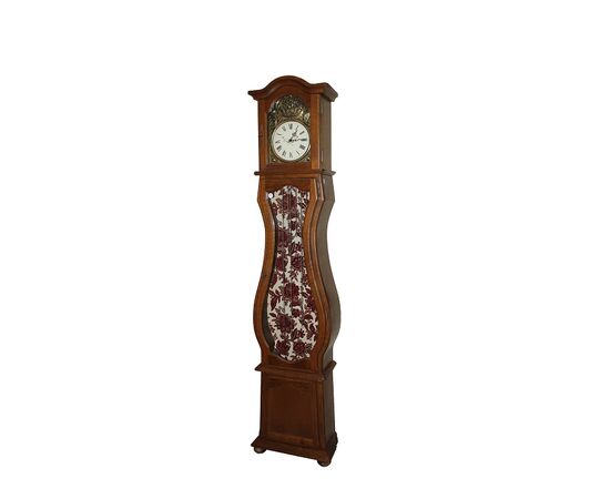 Orologio a colonna francese di metà 1900 stile Provenzale in legno di rovere