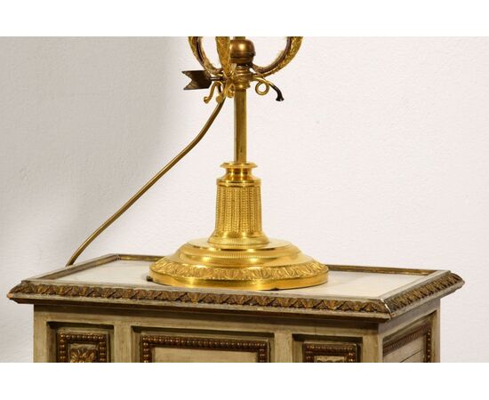 Lampada Buillotte in bronzo dorato - inizio XX secolo, Francia