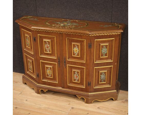 Painted and gilded Italian sideboard